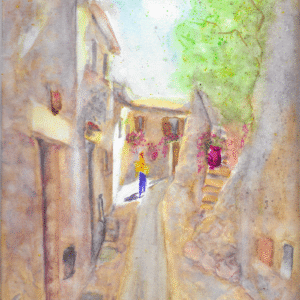 Eze, France Print From Original Watercolour